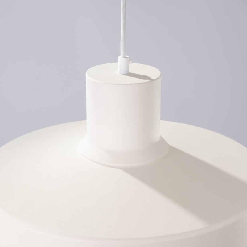 Lampadario a sospensione con filo BILO 1xE27/15W/230V diametro 35 cm color crema