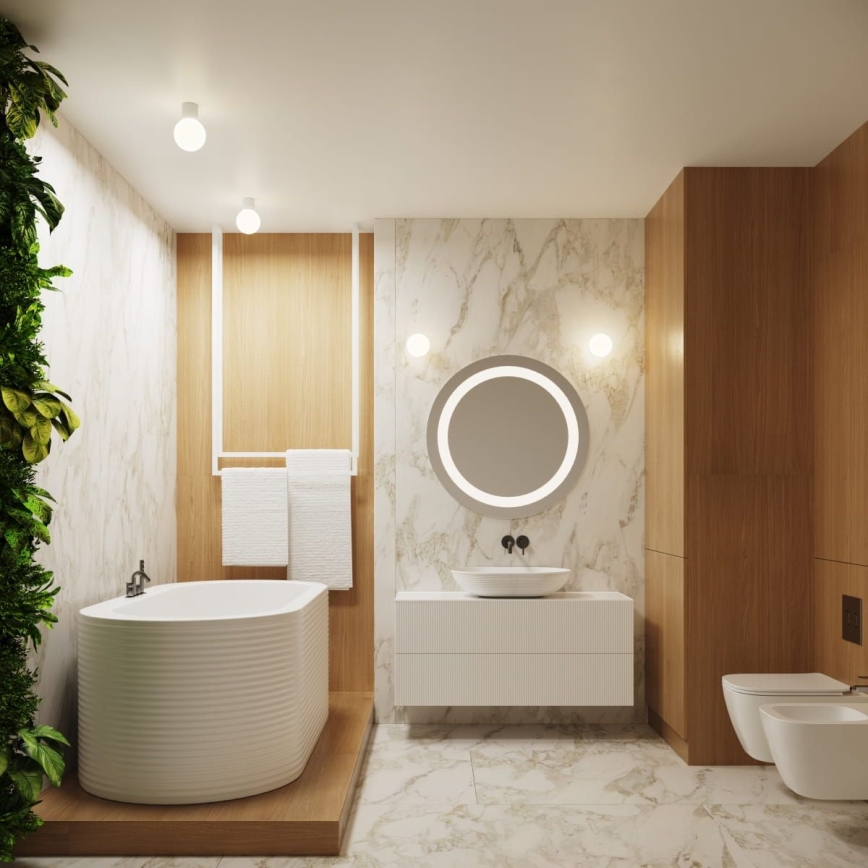 Applique da bagno HALO 1xG9/8W/230V diametro 12 cm IP44 bianco