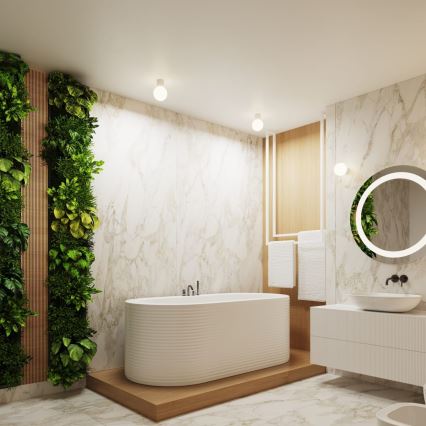Applique da bagno HALO 1xG9/8W/230V diametro 12 cm IP44 bianco