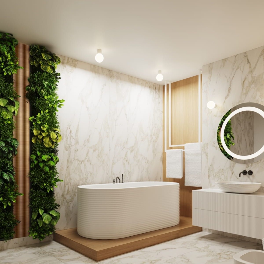 Applique da bagno HALO 1xG9/8W/230V diametro 12 cm IP44 bianco