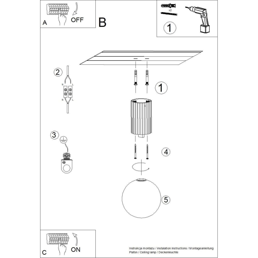 Plafoniera da bagno HALO 1xG9/8W/230V diametro 12 cm IP44 bianco