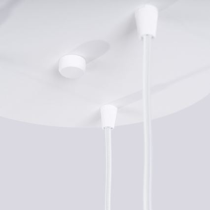 Lampadario a sospensione con filo HALO 3xG9/8W/230V diametro 25 cm bianco