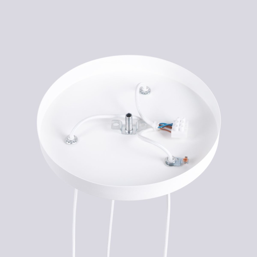 Lampadario a sospensione con filo HALO 3xG9/8W/230V diametro 25 cm bianco