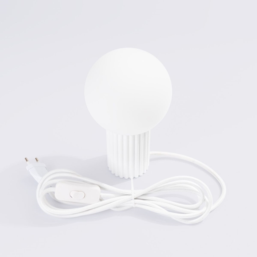 Lampada da tavolo HALO 1xG9/8W/230V diametro 12 cm bianco