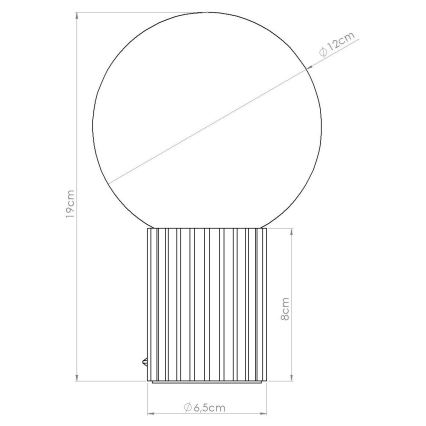 Lampada da tavolo HALO 1xG9/8W/230V diametro 12 cm bianco