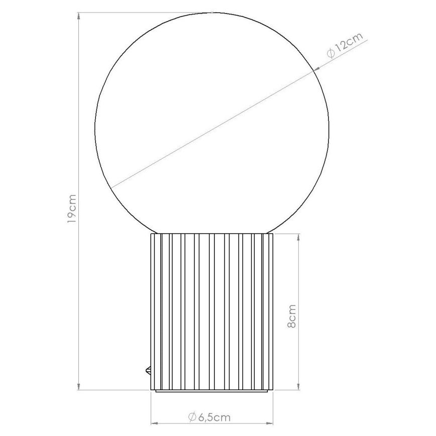 Lampada da tavolo HALO 1xG9/8W/230V diametro 12 cm bianco