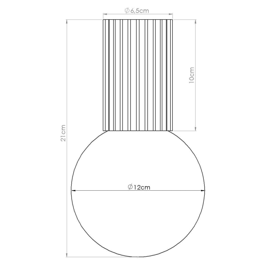 Plafoniera da bagno HALO 1xG9/8W/230V diametro 12 cm IP44 nero