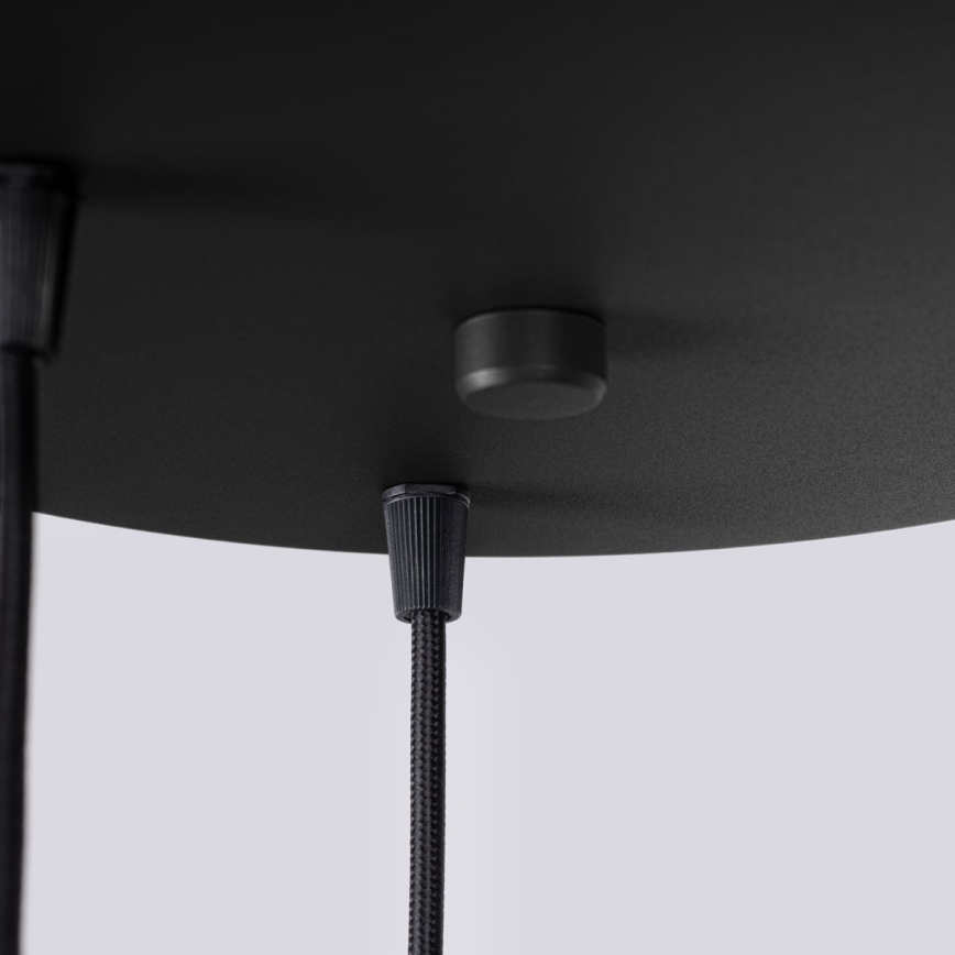 Lampadario a sospensione con filo HALO 3xG9/8W/230V diametro 25 cm nero