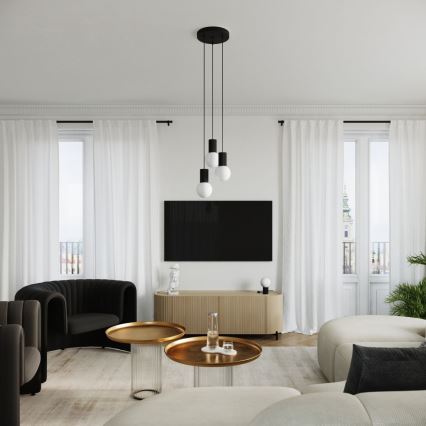 Lampada da tavolo HALO 1xG9/8W/230V diametro 12 cm nero