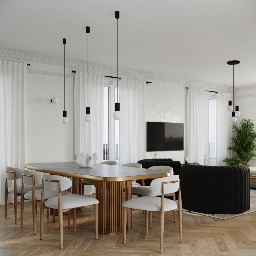 Lampada da tavolo HALO 1xG9/8W/230V diametro 12 cm nero