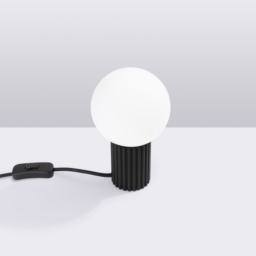 Lampada da tavolo HALO 1xG9/8W/230V diametro 12 cm nero
