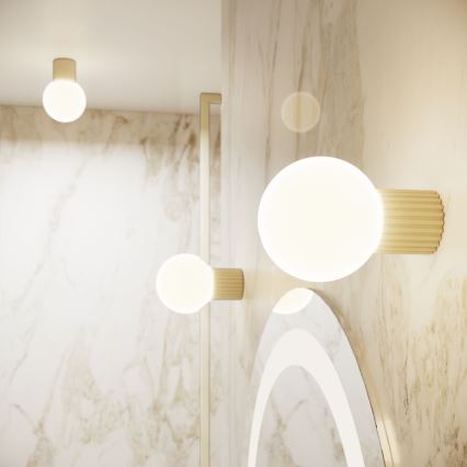 Applique da bagno HALO 1xG9/8W/230V diametro 12 cm IP44 color crema
