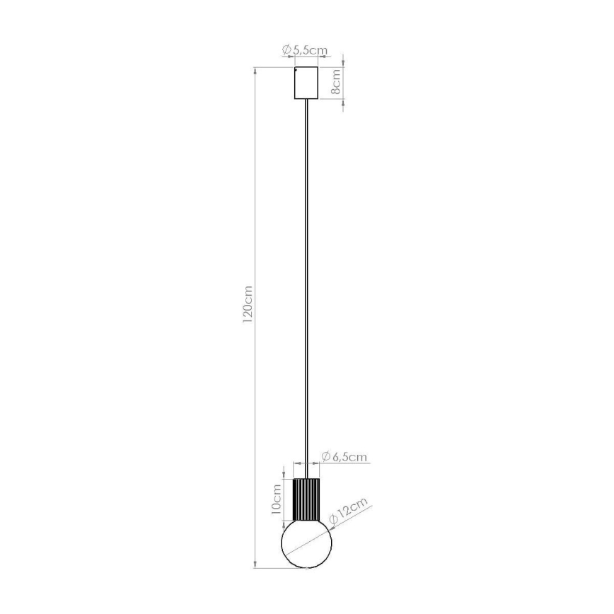 Lampadario a sospensione con filo HALO 1xG9/8W/230V diametro 12 cm color crema