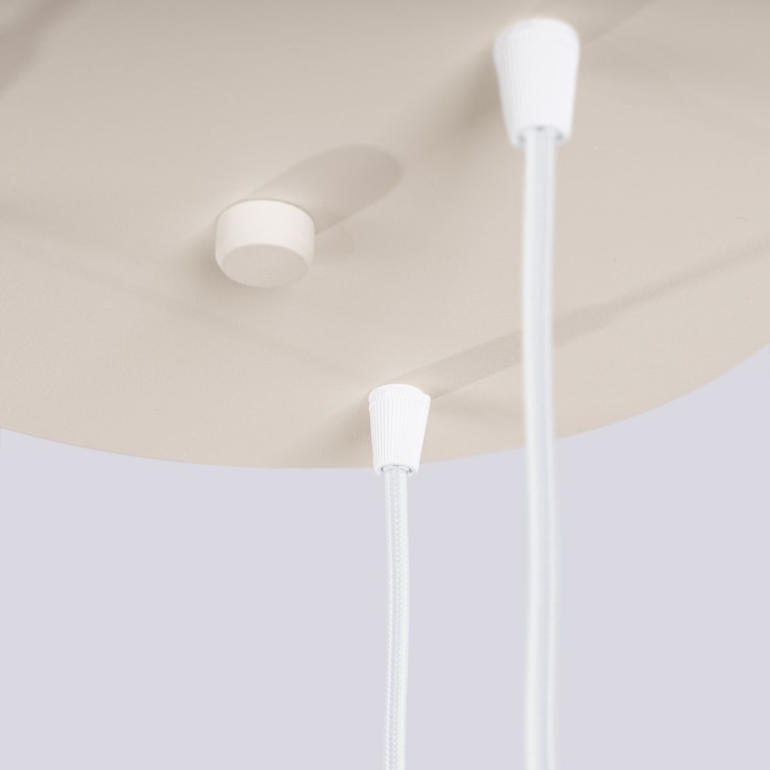 Lampadario a sospensione con filo HALO 3xG9/8W/230V diametro 25 cm color crema