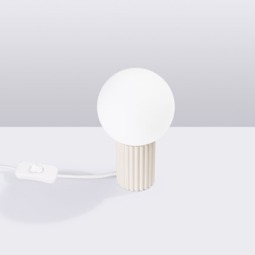 Lampada da tavolo HALO 1xG9/8W/230V diametro 12 cm color crema