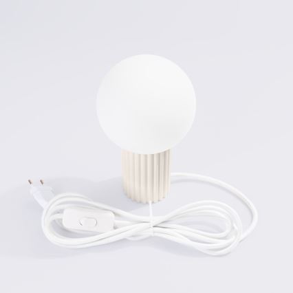 Lampada da tavolo HALO 1xG9/8W/230V diametro 12 cm color crema