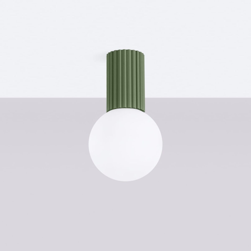 Plafoniera da bagno HALO 1xG9/8W/230V diametro 12 cm IP44 verde
