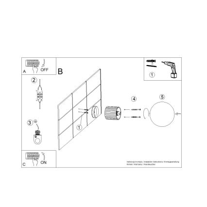 Applique da bagno HALO 1xG9/8W/230V diametro 12 cm IP44 arancione