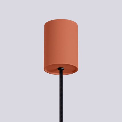Lampadario a sospensione con filo HALO 1xG9/8W/230V diametro 12 cm arancione