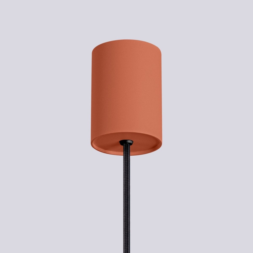 Lampadario a sospensione con filo HALO 1xG9/8W/230V diametro 12 cm arancione