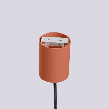 Lampadario a sospensione con filo HALO 1xG9/8W/230V diametro 12 cm arancione
