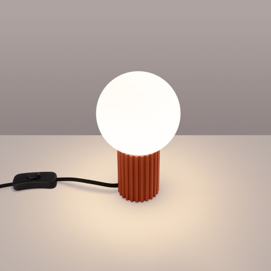 Lampada da tavolo HALO 1xG9/8W/230V diametro 12 cm arancione