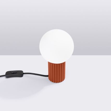 Lampada da tavolo HALO 1xG9/8W/230V diametro 12 cm arancione