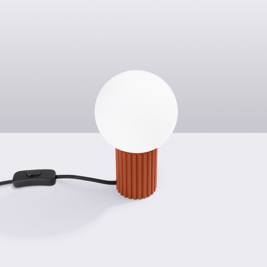 Lampada da tavolo HALO 1xG9/8W/230V diametro 12 cm arancione