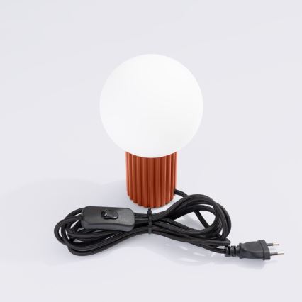 Lampada da tavolo HALO 1xG9/8W/230V diametro 12 cm arancione