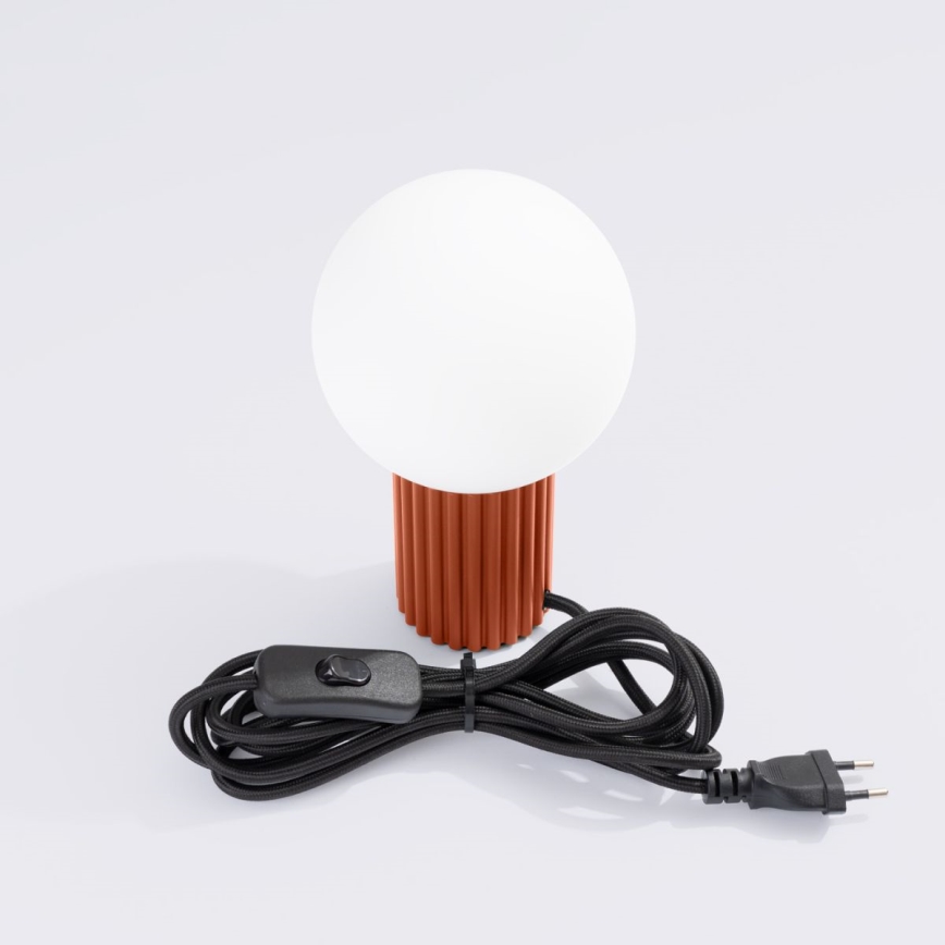 Lampada da tavolo HALO 1xG9/8W/230V diametro 12 cm arancione