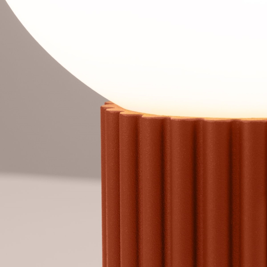 Lampada da tavolo HALO 1xG9/8W/230V diametro 12 cm arancione