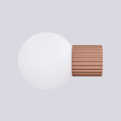 Applique da bagno HALO 1xG9/8W/230V diametro 12 cm IP44 marrone