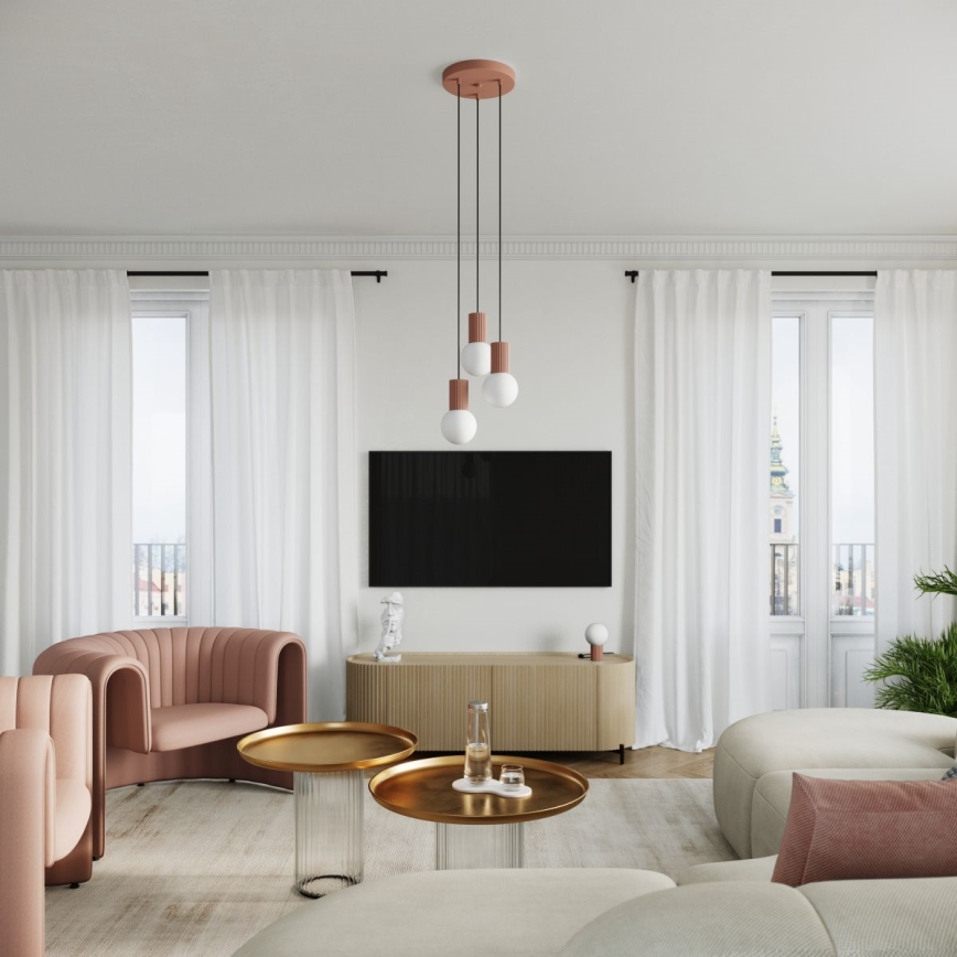 Lampada da tavolo HALO 1xG9/8W/230V diametro 12 cm marrone