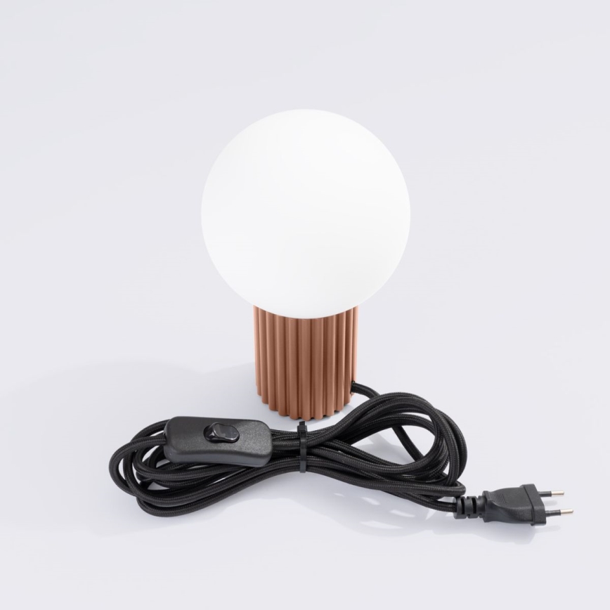 Lampada da tavolo HALO 1xG9/8W/230V diametro 12 cm marrone