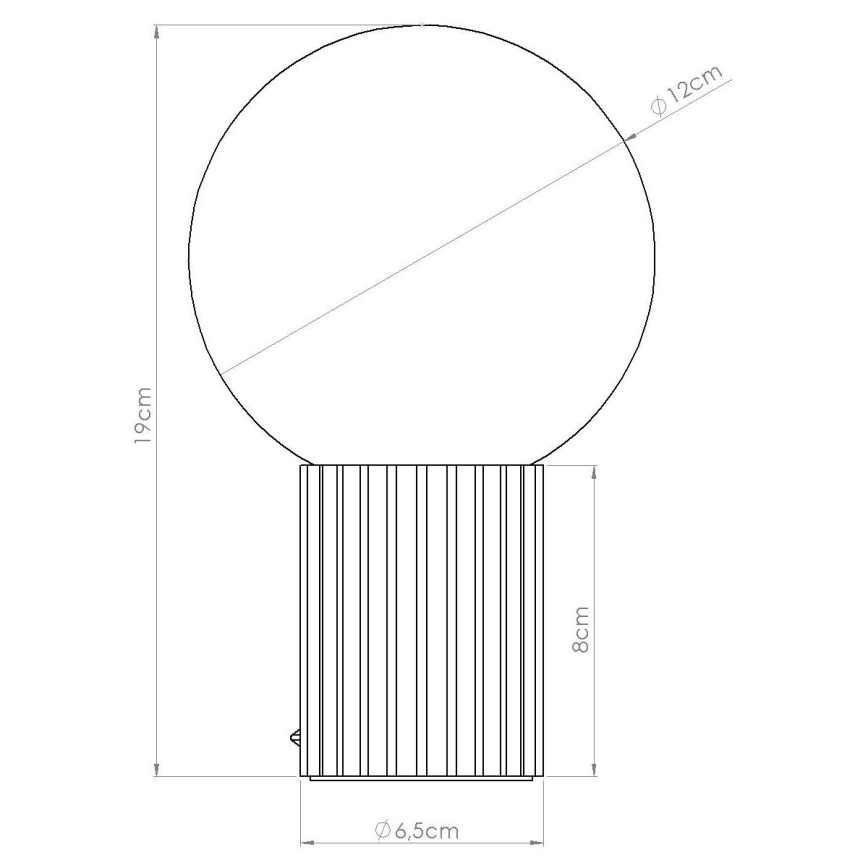 Lampada da tavolo HALO 1xG9/8W/230V diametro 12 cm marrone
