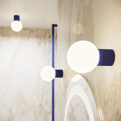 Applique da bagno HALO 1xG9/8W/230V diametro 12 cm IP44 blu