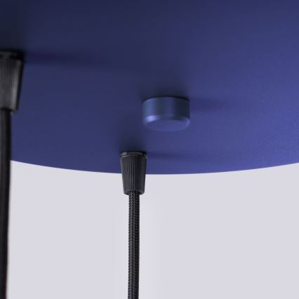 Lampadario a sospensione con filo HALO 3xG9/8W/230V diametro 25 cm blu