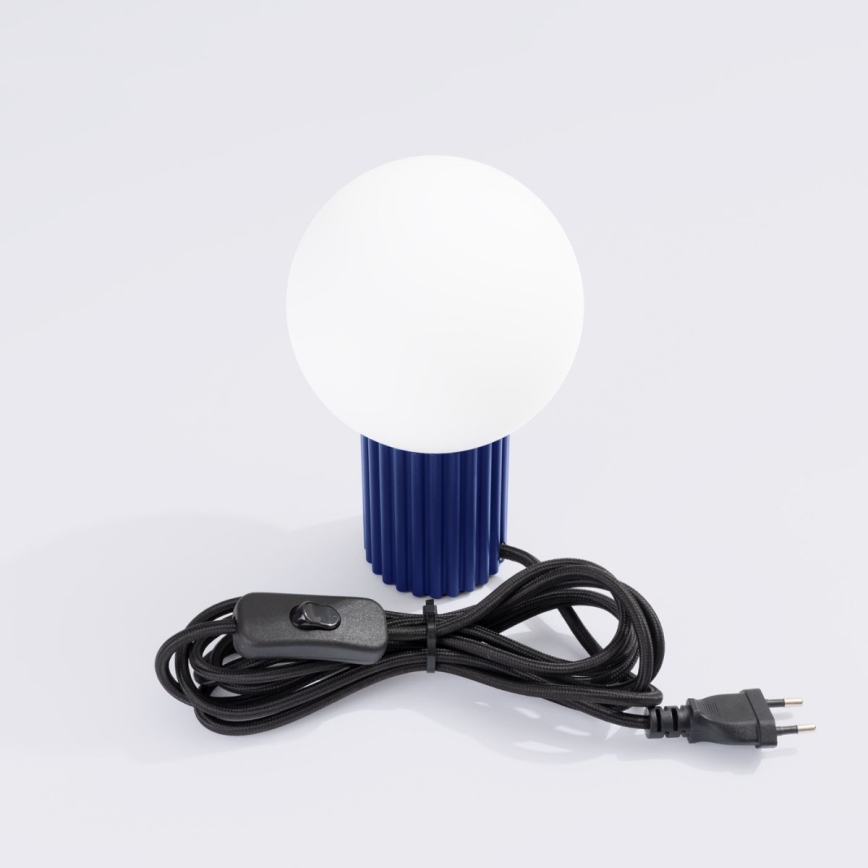 Lampada da tavolo HALO 1xG9/8W/230V diametro 12 cm blu