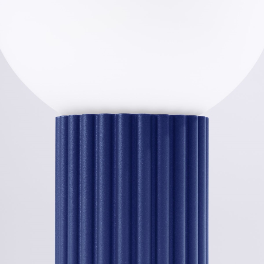 Lampada da tavolo HALO 1xG9/8W/230V diametro 12 cm blu
