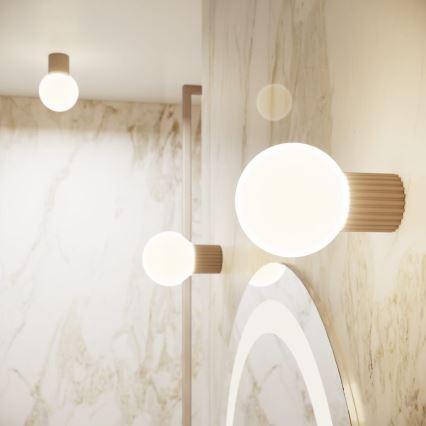 Applique da bagno HALO 1xG9/8W/230V diametro 12 cm IP44 beige