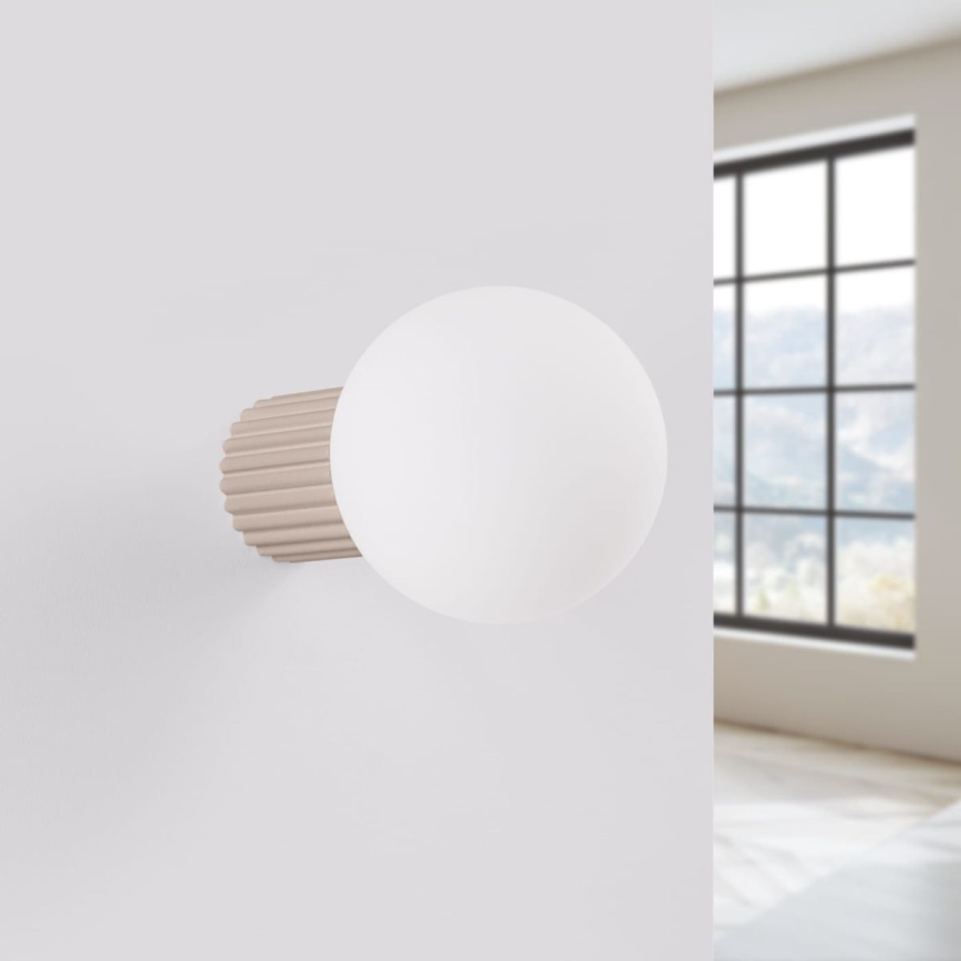 Applique da bagno HALO 1xG9/8W/230V diametro 12 cm IP44 beige