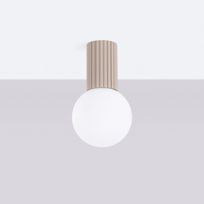 Plafoniera da bagno HALO 1xG9/8W/230V diametro 12 cm IP44 beige