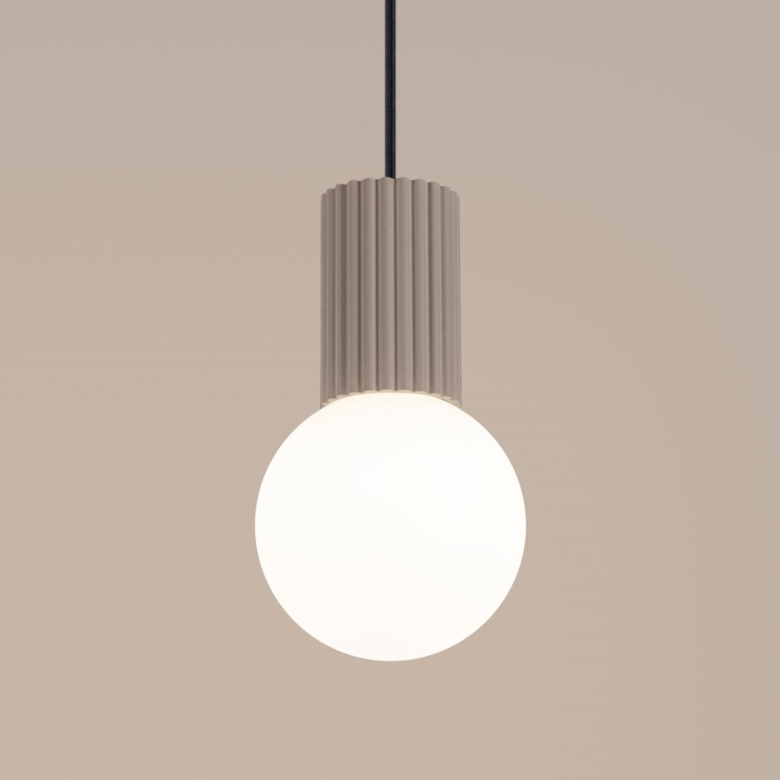 Lampadario a sospensione con filo HALO 1xG9/8W/230V diametro 12 cm beige