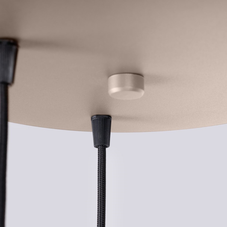 Lampadario a sospensione con filo HALO 3xG9/8W/230V diametro 25 cm beige