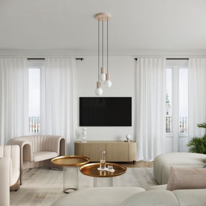 Lampada da tavolo HALO 1xG9/8W/230V diametro 12 cm beige