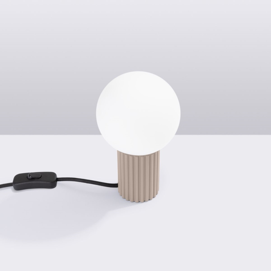 Lampada da tavolo HALO 1xG9/8W/230V diametro 12 cm beige