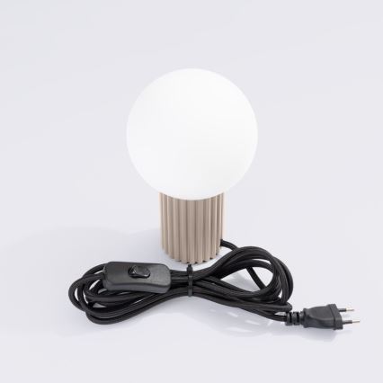 Lampada da tavolo HALO 1xG9/8W/230V diametro 12 cm beige