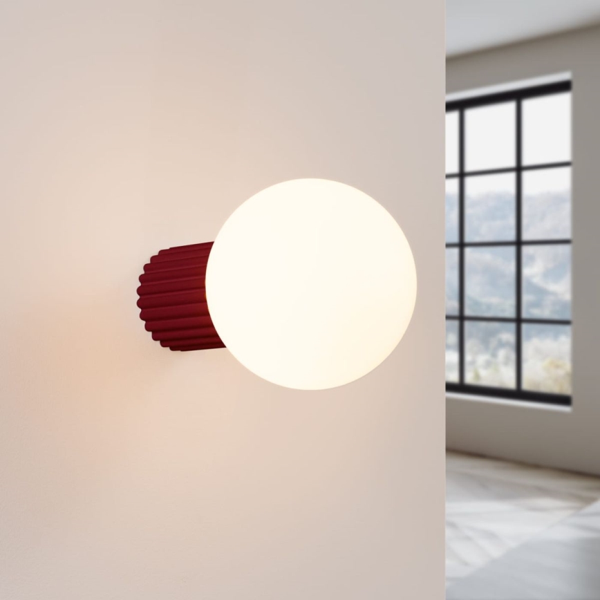 Applique da bagno HALO 1xG9/8W/230V diametro 12 cm IP44 rosso