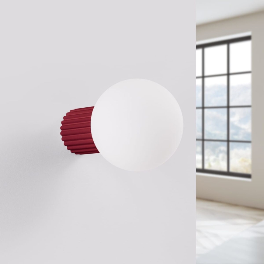 Applique da bagno HALO 1xG9/8W/230V diametro 12 cm IP44 rosso