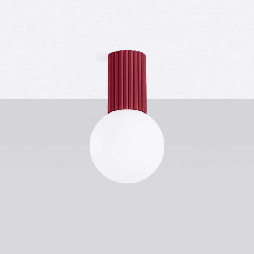 Plafoniera da bagno HALO 1xG9/8W/230V diametro 12 cm IP44 rosso